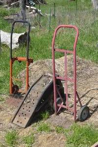 lot 29 image: 2 dollies and pair of car ramps