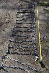 lot 75 image: qty of 2 tractor tire chains
