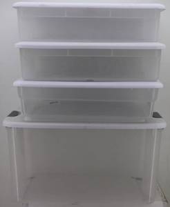 Clear Totes with Covers