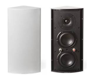 lot 22 image: Set of 2 Cornered Audio C4 (White) New In Box Shipping Available Nationwide (FedEx & Speedee) Valued  $716