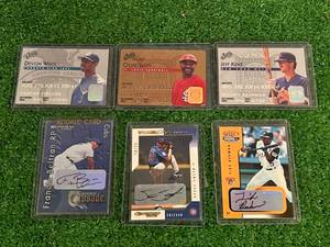 6 Different Baseball Signature Cards