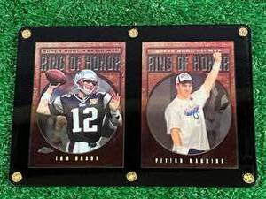 Tom Brady & Payton Manning Ring of Honor Super Bowl Cards