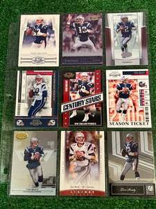 9 Different Tom Brady Cards