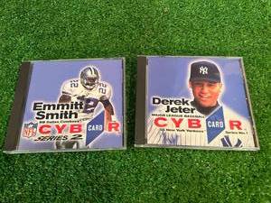 Derek Jeter & Emmitt Smith Cyber Cards