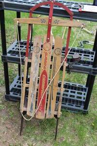 lot 340 image: Gladding Champion MetalWood Snow Sled