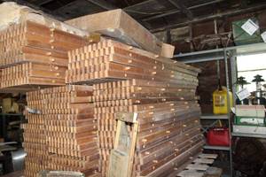 lot 381 image: Lot of (150) Wooden Benches