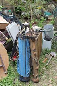 lot 388 image: Lot of (2) Vintage Golf Club Set and Golf Bag