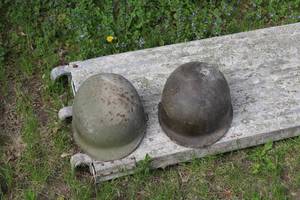 lot 429 image: Lot of (2) Vintage Military Helmets