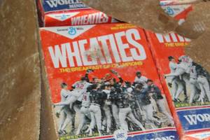 lot 359 image: Lot of (24) Wheaties 18-oz. Cereal Box - Minnesota Twins 1987 World Series