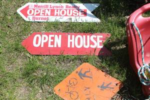 lot 454 image: Lot of (3) Metal Signs
