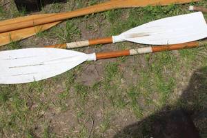 lot 479 image: Lot of (2) WoodPlastic Paddles