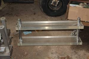 lot 192 image: Plastic Hanging Shelving Unit 2-tier