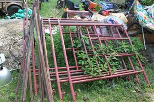 lot 194 image: Scaffolding - (6) Sections 61x60, (4) Braces