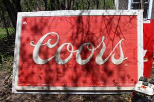 lot 241 image: Coors Plastic Sign