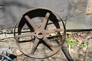 lot 246A image: Vintage Metal Wheel
