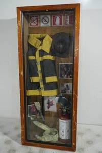 About Face Fireman Window Pane Curio Collection