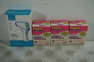 Pepto Herbal Blends and Infrared Forehead Thermometer