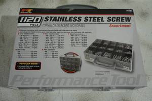 Performance Tool 1120 Piece Stainless Steel Screw Assortment
