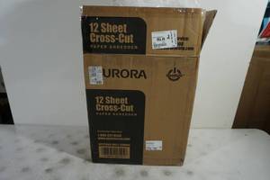 Aurora 12 Sheet Crosscut Paper Shredder