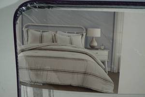 NEW Lush Dcor Farmhouse Stripe Comforter Set - King