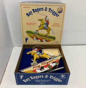 Schylling Roy Rogers & Ttrigger Reproduction Wind Up Toy NIB