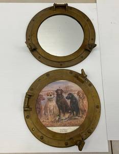 Vintage Brass Portholes