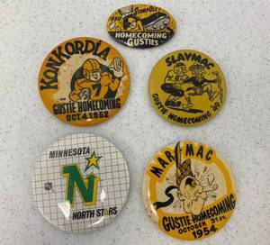 Vintage North Stars, 1940s - 50s Konkordia, Sports Buttons