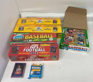 Group Of 1990 Sealed Baseball Box Sets And More Baseball Trading Cards