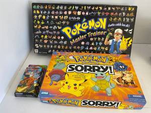 1999 - 2000 Pokemon Board Games And Charizard Theme Deck Vivid Voltage