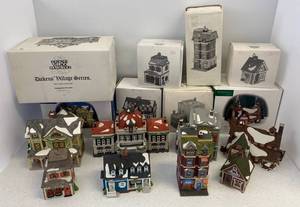 Large Group Of Department 56 Heritage Village Collection  And Snow Village