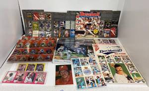 Group Of Misc. Sports Photos And Trading Cards