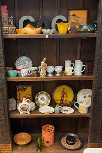 Group Of Four Shelves Full Of Misc. Household Items (SHELF IS NOT INCLUDED)