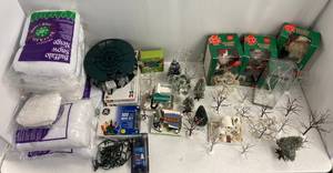Large Group Of Department 56 Trees And Misc. Christmas Items