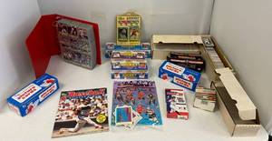 Large Group Of Misc. Sports Cards Some In  Sealed Boxes