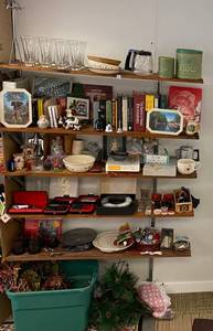 Six Shelves Full Of Misc. Household Items