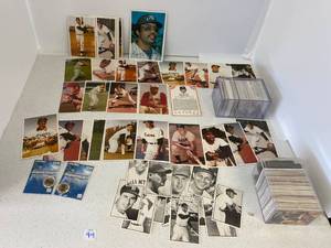 Group Of Misc. Baseball Photos And Misc. Trading Cards