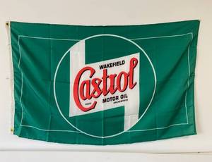 28 x 47 Castrol Motor Oil Nylon Flag