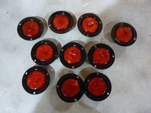lot 94 image: 10 Peterson Manufacturing Red LED Clearance Lights