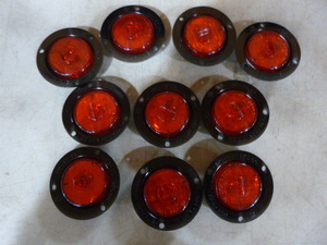 lot 95 image: 10 Peterson Manufacturing Red LED Clearance Lights