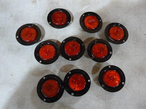 lot 96 image: 10 Peterson Manufacturing Red LED Clearance Lights