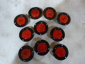 lot 97 image: 10 Peterson Manufacturing Red LED Clearance Lights