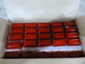 lot 100 image: Case of Lumenx Red Marker Lights