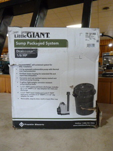 lot 142 image: Little Giant Sump Packaged System