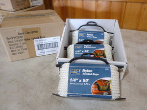 lot 157 image: 3 Spools of Reese Nylon Twisted Rope