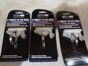 lot 214 image: 3 Grip E-Track Tie Off Rings