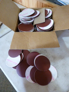 lot 237 image: Box of Circular Sand Paper