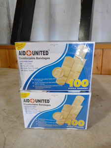 lot 369 image: 1 Dozen Boxes of Aid United Comfortable Bandages