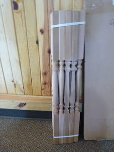lot 390 image: Wooden Baluster Rails