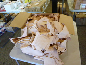 lot 410 image: Box of Scrap Leather