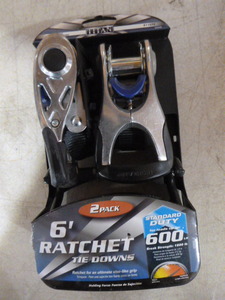 lot 127 image: Titan 6 Ratchet Tie Downs
